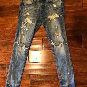 PAC Sun Men’s Skinny ripped blue jeans